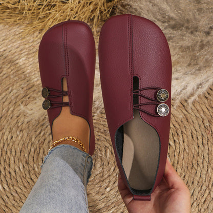 ✨ Női lapos cipő puha mesterséges bőrből – Kényelmes, könnyű, mindennapi stílushoz 🚶‍♀️👟