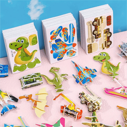 🦖🧩 Kézműves DIY logikai 3D kirakós (25 db) – összerakod és megelevenedik! Fejleszti a logikát és a kreativitást! 🧠✨ Raktáron, utánvéttel!