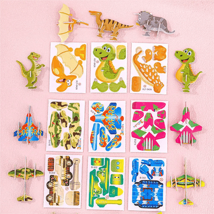 🦖🧩 Kézműves DIY logikai 3D kirakós (25 db) – összerakod és megelevenedik! Fejleszti a logikát és a kreativitást! 🧠✨ Raktáron, utánvéttel!