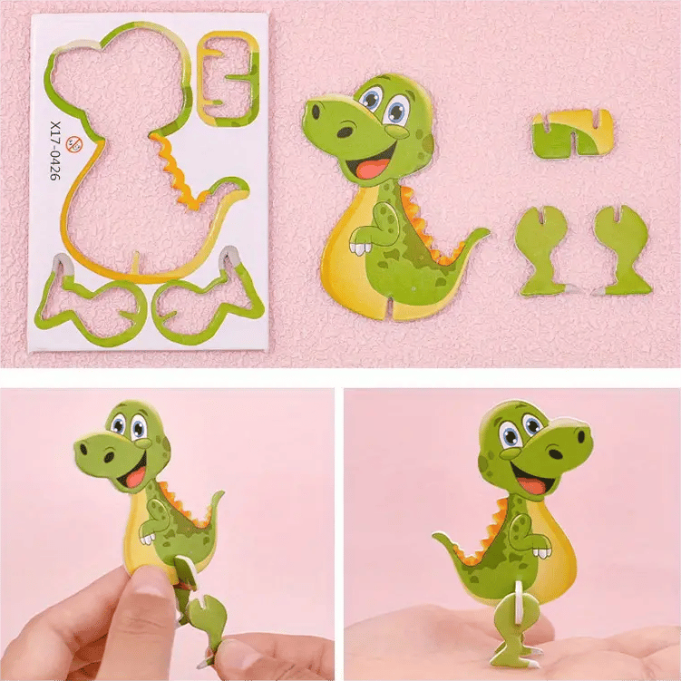 🔥 3D összerakós puzzle – 25 db, DIY rajzfilmfigurák! Összerakod és megelevenedik! 🧩✨ Gyerekeknek tökéletes ajándék!