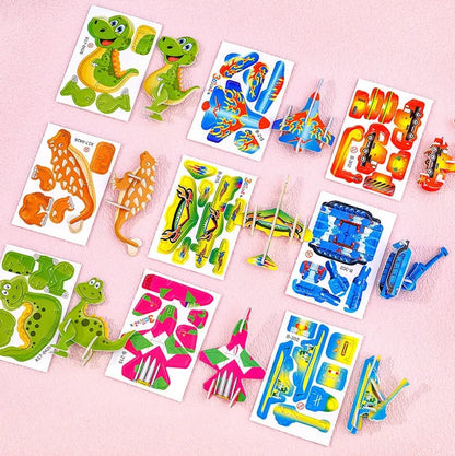 🦖🧩 Kézműves DIY logikai 3D kirakós (25 db) – összerakod és megelevenedik! Fejleszti a logikát és a kreativitást! 🧠✨ Raktáron, utánvéttel!
