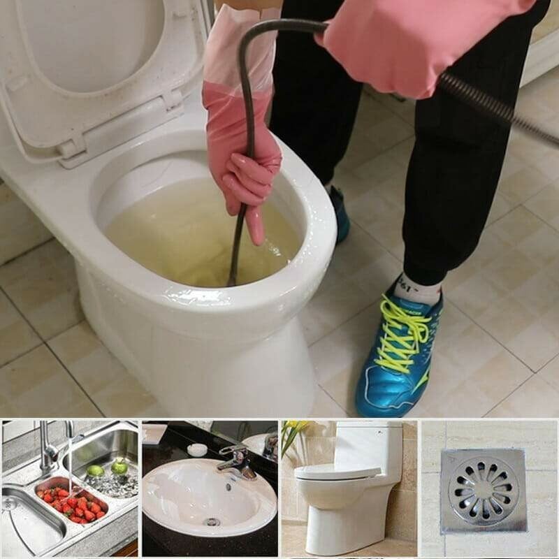 🚽 Extra hosszú csőtisztító rugó – kompatibilis elektromos forgófejekkel! Makacs dugulások ellen. ⚡ Platás utánvéttel!