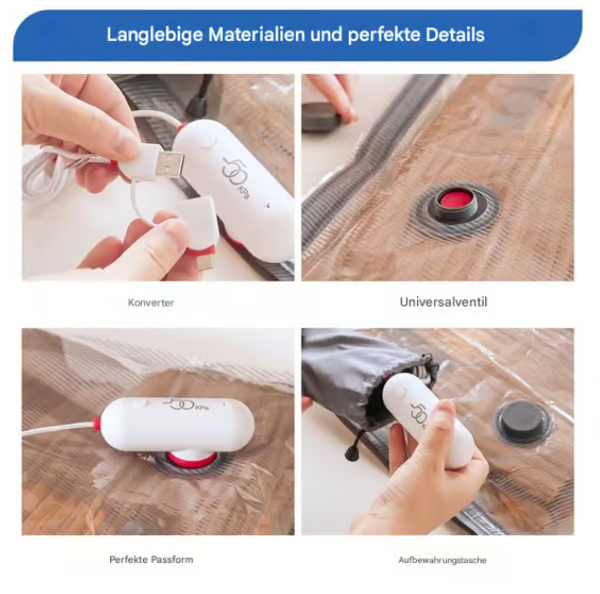 🔥 USB elektromos vákuum kompressziós zsák – egy gombnyomás, 80% helytakarékosság! 🧳 Platás utánvéttel!