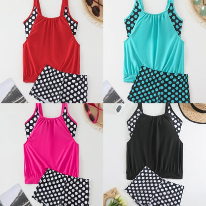 👙 S-3XL Női Pöttyös Kétrészes Fürdőruha | Divatos Bikini Szett – Kényelmes & Alakformáló Strand Divat 🏖️✨