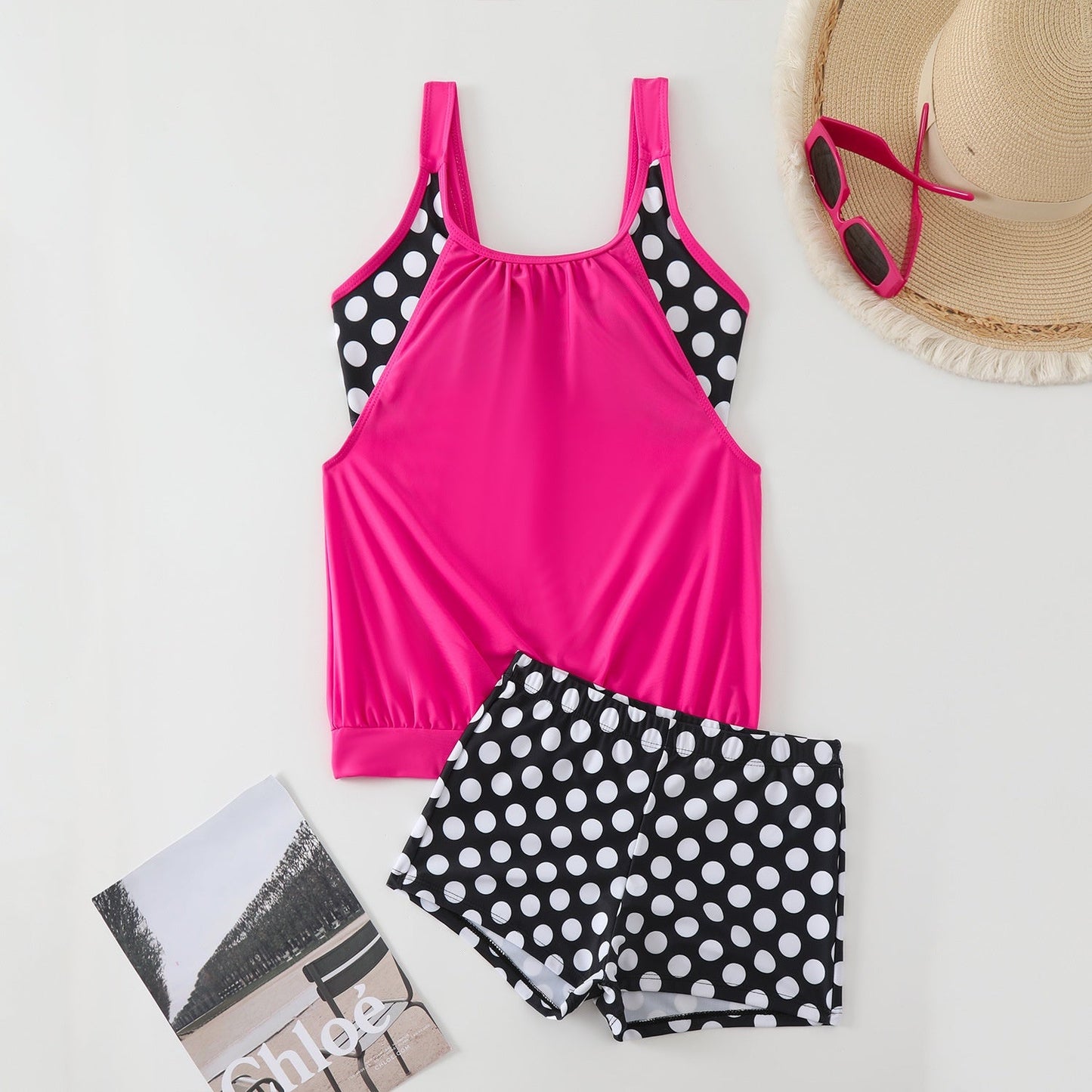 👙 S-3XL Női Pöttyös Kétrészes Fürdőruha | Divatos Bikini Szett – Kényelmes & Alakformáló Strand Divat 🏖️✨