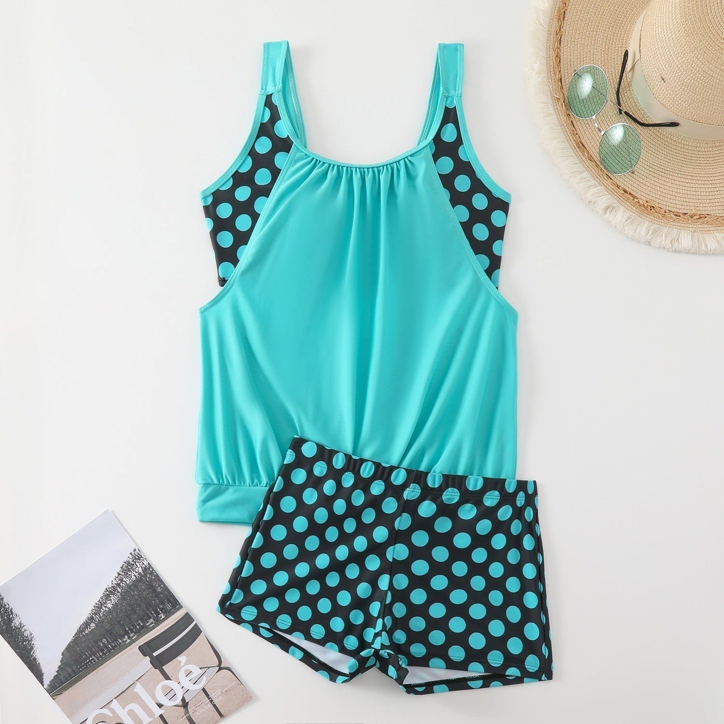 👙 S-3XL Női Pöttyös Kétrészes Fürdőruha | Divatos Bikini Szett – Kényelmes & Alakformáló Strand Divat 🏖️✨