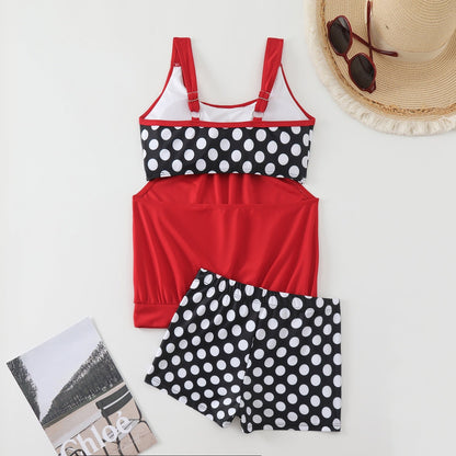 👙 S-3XL Női Pöttyös Kétrészes Fürdőruha | Divatos Bikini Szett – Kényelmes & Alakformáló Strand Divat 🏖️✨