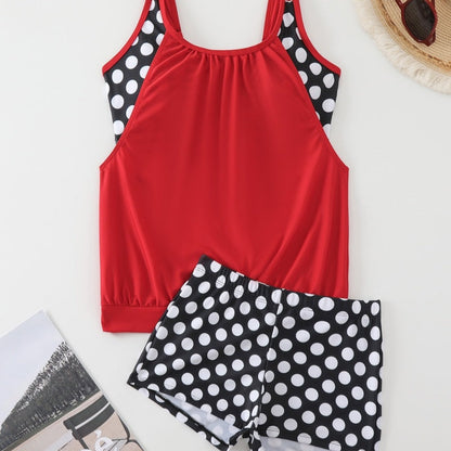 👙 S-3XL Női Pöttyös Kétrészes Fürdőruha | Divatos Bikini Szett – Kényelmes & Alakformáló Strand Divat 🏖️✨