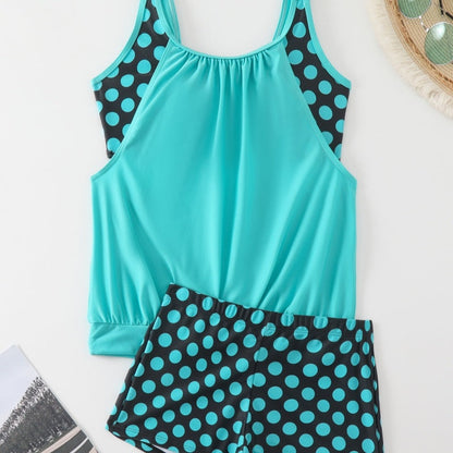 👙 S-3XL Női Pöttyös Kétrészes Fürdőruha | Divatos Bikini Szett – Kényelmes & Alakformáló Strand Divat 🏖️✨