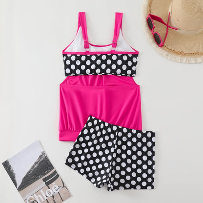 👙 S-3XL Női Pöttyös Kétrészes Fürdőruha | Divatos Bikini Szett – Kényelmes & Alakformáló Strand Divat 🏖️✨