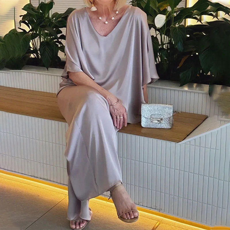 👗 Kétrétegű Plusz Méretű Kétrészes Szett | Női Divatos Kényelmes Alkalmi Ruha ✨