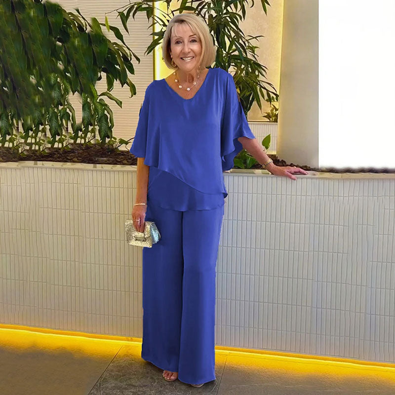 👗 Kétrétegű Plusz Méretű Kétrészes Szett | Női Divatos Kényelmes Alkalmi Ruha ✨