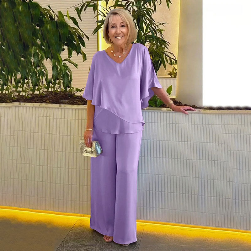 👗 Kétrétegű Plusz Méretű Kétrészes Szett | Női Divatos Kényelmes Alkalmi Ruha ✨
