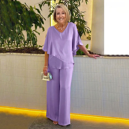 👗 Kétrétegű Plusz Méretű Kétrészes Szett | Női Divatos Kényelmes Alkalmi Ruha ✨