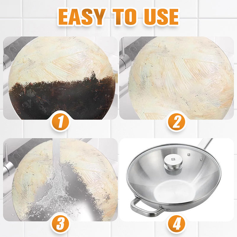 👩‍🍳💕Égésmaradvány-eltávolító Pasta Edényekhez - Erős Tisztítási Hatás
