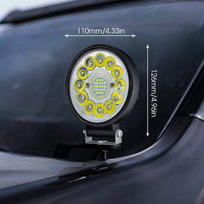 🏍️ 4 Hüvelykes LED Terepjáró Lámpa – 99W Extra Erős Fény | Motor, ATV, Jeep Fényszóró | Por- és Vízálló (IP67)