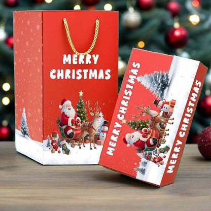 🎅 Egyedi összecsukható karácsonyi ajándékdoboz🎄✨