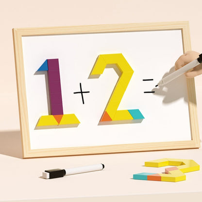 🧠 Okos Karácsonyi Ajándék - Mágneses Fa Puzzle Fejlesztő Játék Gyerekeknek