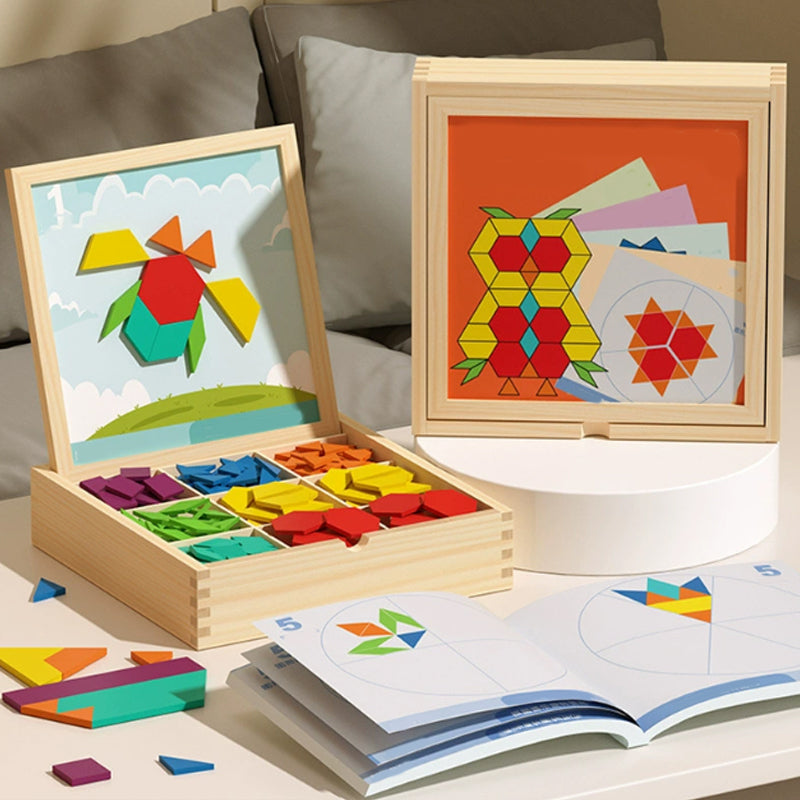 🧠 Okos Karácsonyi Ajándék - Mágneses Fa Puzzle Fejlesztő Játék Gyerekeknek