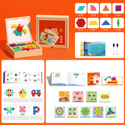 🧠 Okos Karácsonyi Ajándék - Mágneses Fa Puzzle Fejlesztő Játék Gyerekeknek