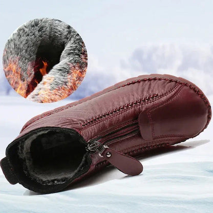 ❄️ Női Téli Meleg Bokacsizma Cipzáras - Prémium Szőrbélelés