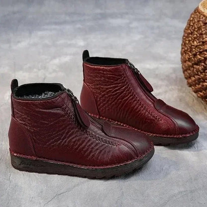 ❄️ Női Téli Meleg Bokacsizma Cipzáras - Prémium Szőrbélelés