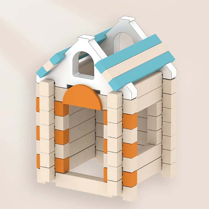 🔥3D Faház Építőjáték - Térbeli érzék fejlesztése