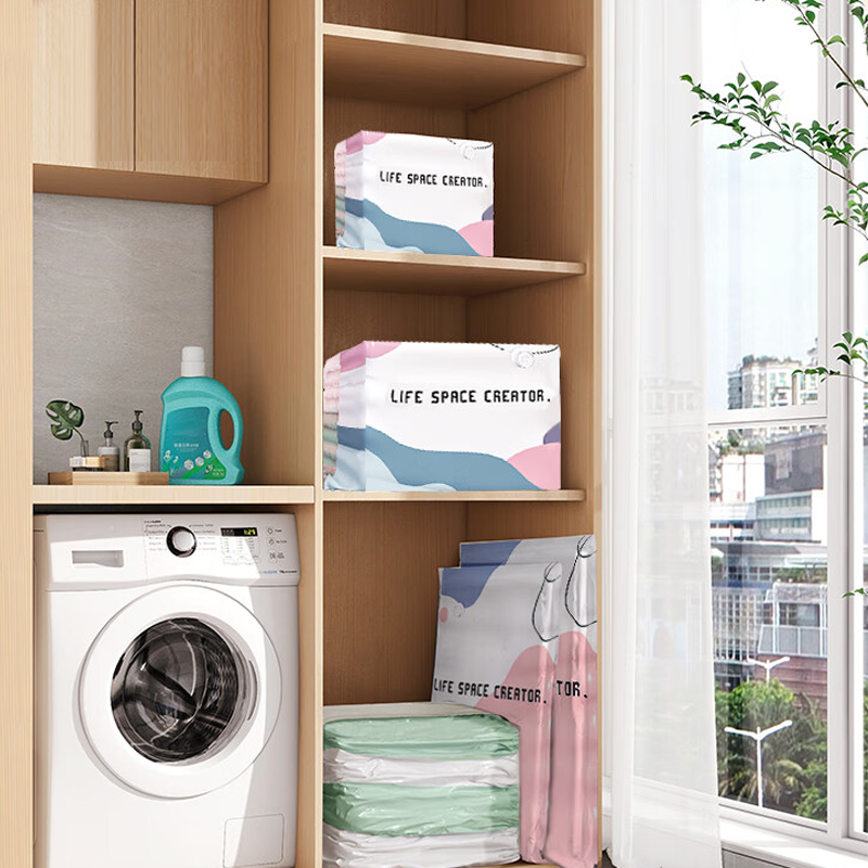 🧳 Takarítson meg akár 80% helyet! Szivattyú nélküli vákuumos tárolózsákok ruhákhoz és ágyneműhöz – kézi nyomással is működik! ✨ Platás utánvéttel!