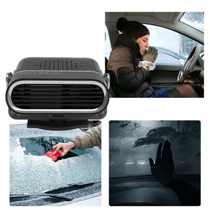 🚗❄️ Hordozható 2-in-1 360° Forgatható Autófűtő - Téli Hosszú Utazások & Mindennapi Használatra Tökéletes