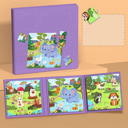 🎅 45% akció🎁Mágneses építőkönyv gyerekeknek - Kreatív játék és fejlesztés 🧩👶💕