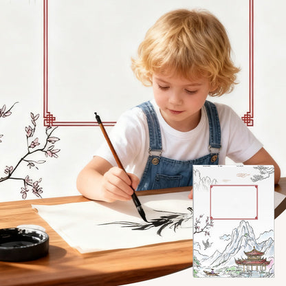 🎄🎁Vízfestészet és Kalligráfia Kezdőknek - Gyakorlószettel a Keleti Művészetek Elsajátításához 🖌️💕