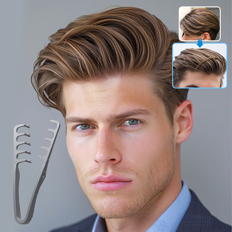 🎄Férfi hajformázó fésű professzionális - ✨Prémium minőség & Hosszútartó stílus✨ | 🎁Ideális ajándék férfiaknak! 💈🙋‍♂️