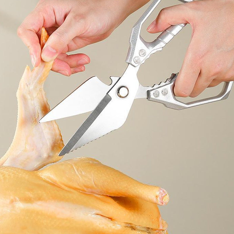 🔥 PROFESSZIONÁLIS TÖBBCÉLÚ KONYHAI OLLÓ | Erős, Rozsdamentes Acél – Hús, Csont, Zöldség Vágásához | Könnyű Használat, Tartós 👨‍🍳✂️