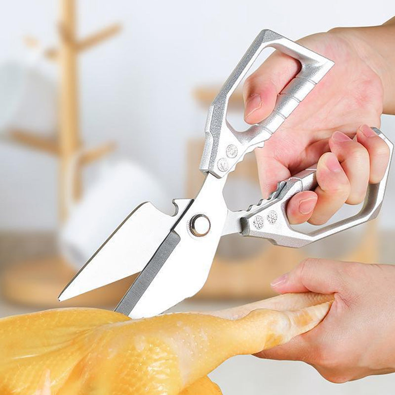 🔥 PROFESSZIONÁLIS TÖBBCÉLÚ KONYHAI OLLÓ | Erős, Rozsdamentes Acél – Hús, Csont, Zöldség Vágásához | Könnyű Használat, Tartós 👨‍🍳✂️