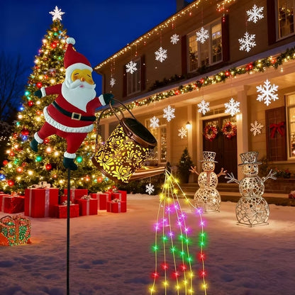 🎁 Karácsonyi akció 50% kedvezménnyel 🎅✨ Mikulás napelemes fényei és posztjai