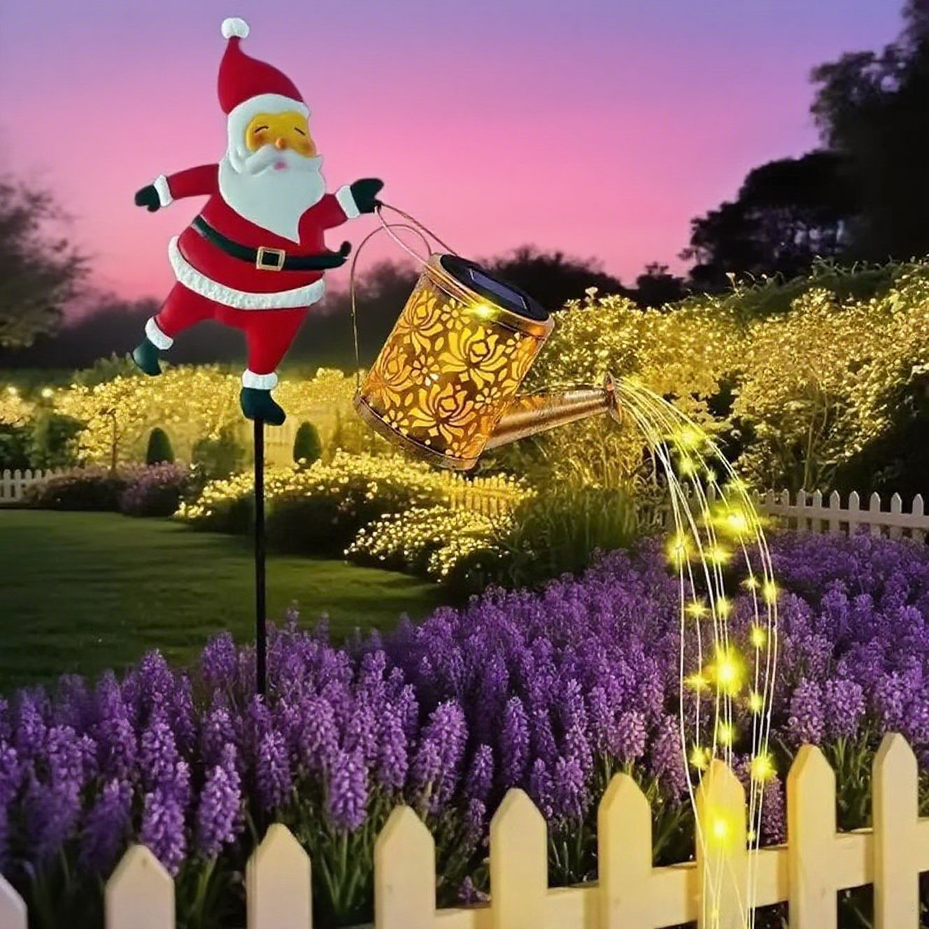🎁 Karácsonyi akció 50% kedvezménnyel 🎅✨ Mikulás napelemes fényei és posztjai
