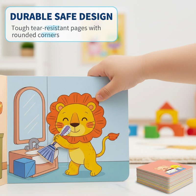 📚🧠10 db-os Interaktív Tanulókönyv Készlet Kisgyermekeknek - Színes Fejlesztő Játék könyvek👶💕