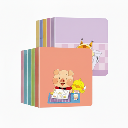 📚🧠10 db-os Interaktív Tanulókönyv Készlet Kisgyermekeknek - Színes Fejlesztő Játék könyvek👶💕