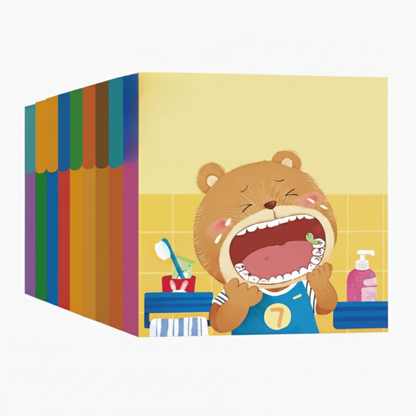 📚🧠10 db-os Interaktív Tanulókönyv Készlet Kisgyermekeknek - Színes Fejlesztő Játék könyvek👶💕