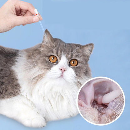 Állatokat Biztonságos Tisztító Vattapálcikák | Gyengéd, Alkoholmentes Öntisztítás Kutyáknak és Macskáknak 🐾✨