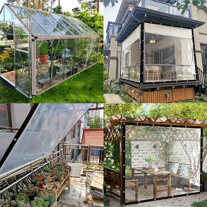 Prémium, Ipari Minőségű Átlátszó Ponyva - Nagy Teherbírás, 100%-os Vízálló és Hőszigetelő