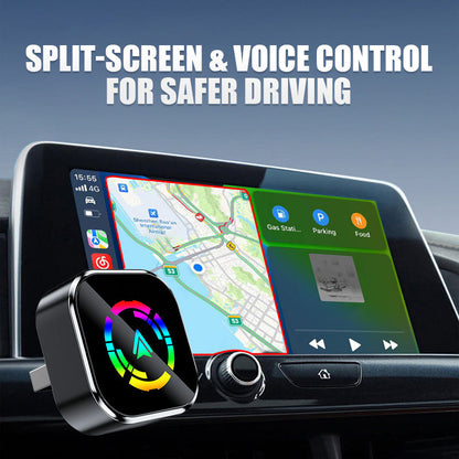 Vezeték Nélküli CarPlay Android Auto Átalakító - 2-in-1 Adapter az Autódhoz