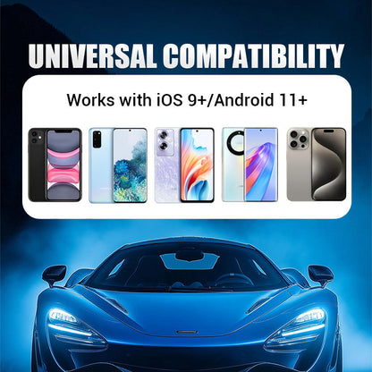 Vezeték Nélküli CarPlay Android Auto Átalakító - 2-in-1 Adapter az Autódhoz