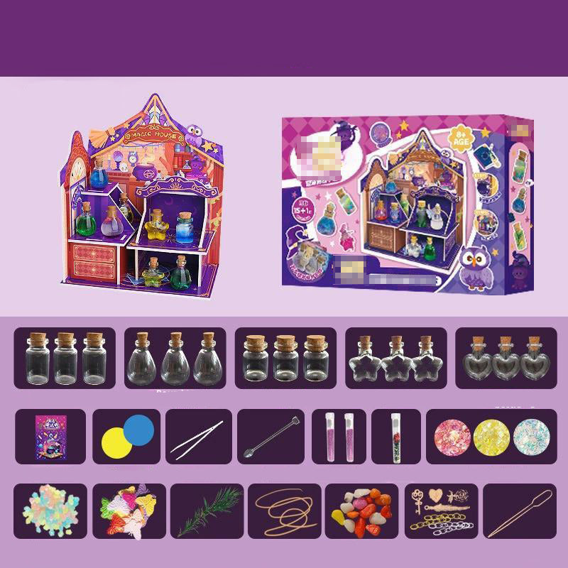 🔮Gyerekeknek szóló DIY varázslatos házikó bájital készlet