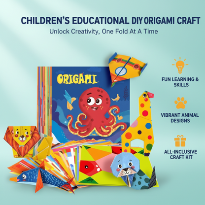 Gyermek Oktatási DIY Origami Készlet 3-8 Éveseknek | Finommotorika, Logikai Gondolkodás, Kreativitás Fejlesztő