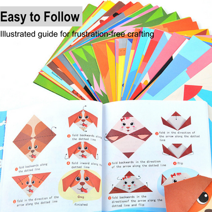Gyermek Oktatási DIY Origami Készlet 3-8 Éveseknek | Finommotorika, Logikai Gondolkodás, Kreativitás Fejlesztő