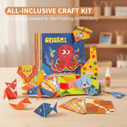 Gyermek Oktatási DIY Origami Készlet 3-8 Éveseknek | Finommotorika, Logikai Gondolkodás, Kreativitás Fejlesztő
