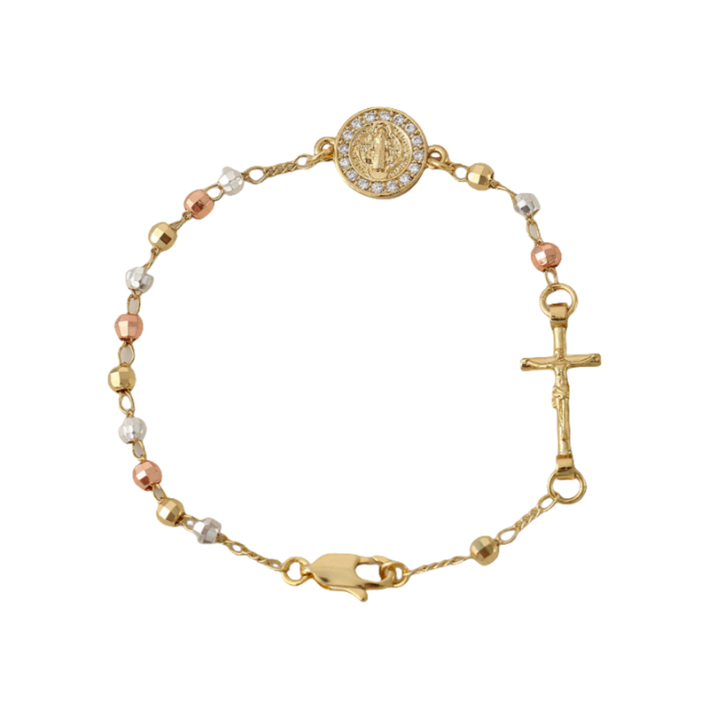 ✝️Forró akció✨Elegáns strasszos kereszt karkötő
