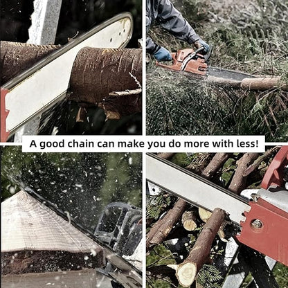Univerzális Fűrészlánc: Illeszkedik Husqvarna 455, Stihl, Makita, Bosch | Gyorsvágó, Tartós .325" Hosszúságú
