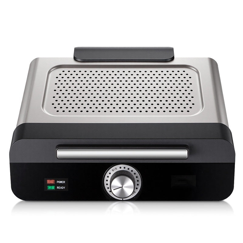 🥩 2200 W-os füstmentes beltéri grill tapadásmentes tálcával